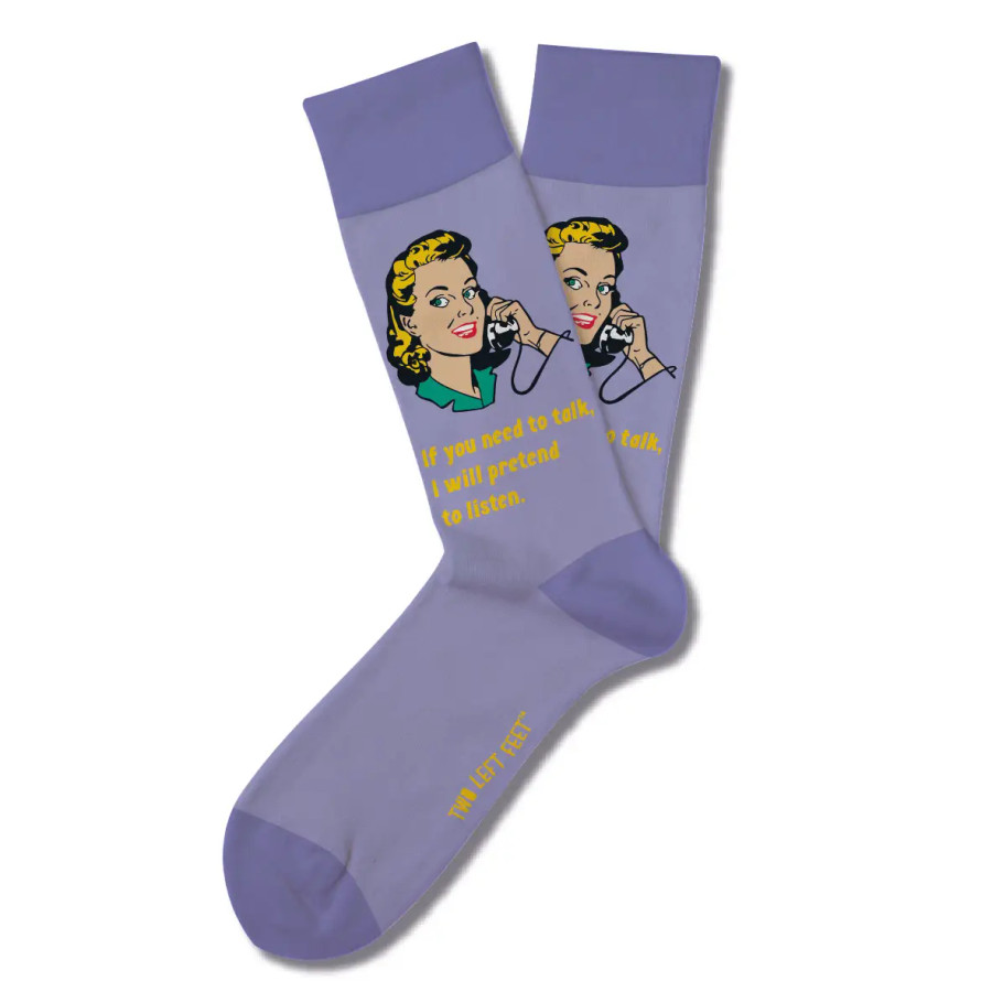 NEED TO TALK EVERYDAY NOVELTY SOCKS