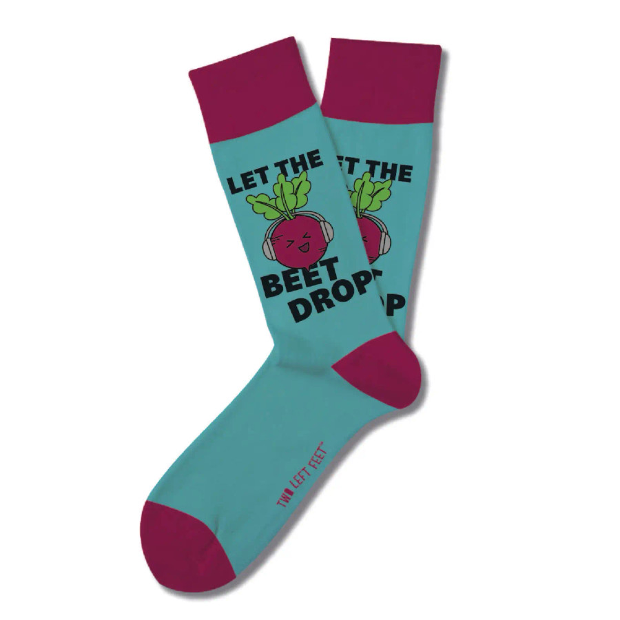 LET THE BEET DROP CHATTERBOX NOVELTY SOCKS