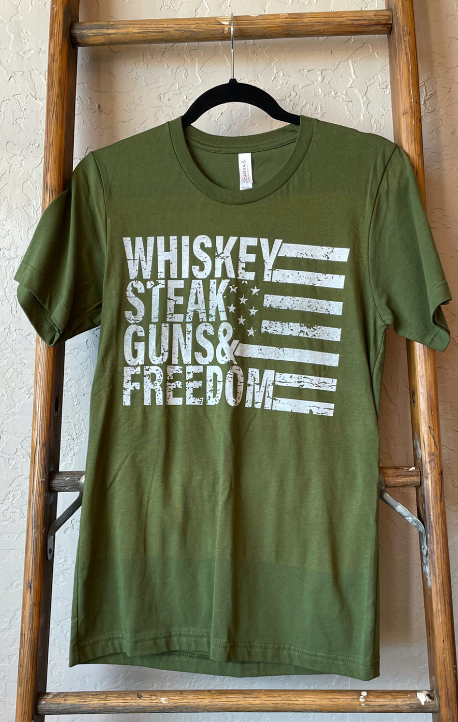 Whiskey Steak Guns & Freedom Graphic Tee