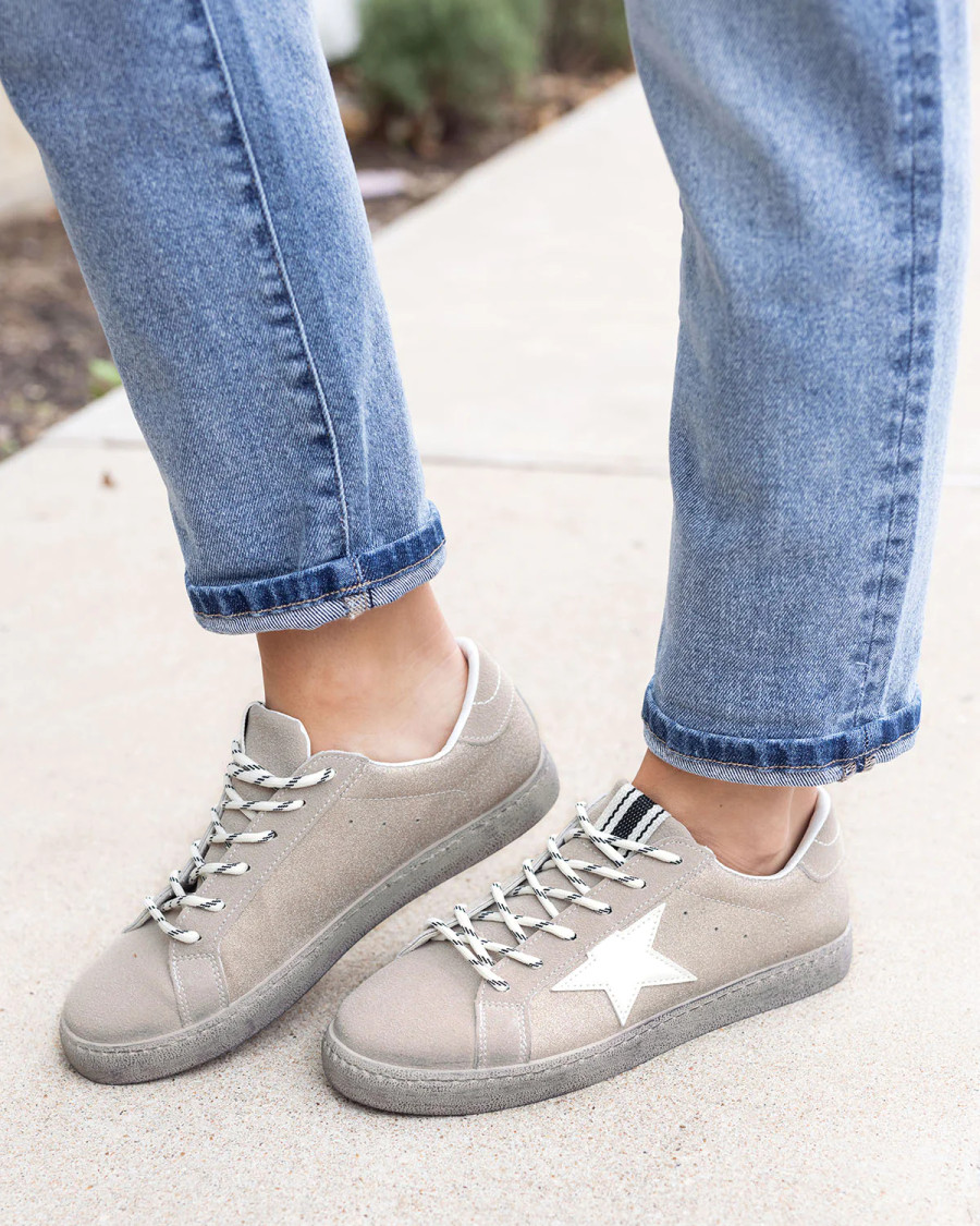 Grace and Lace Star Sneakers - Rose Gold