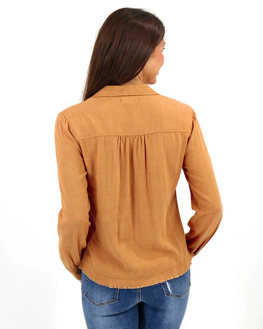 Grace and Lace Linen Safari Jacket - Chai