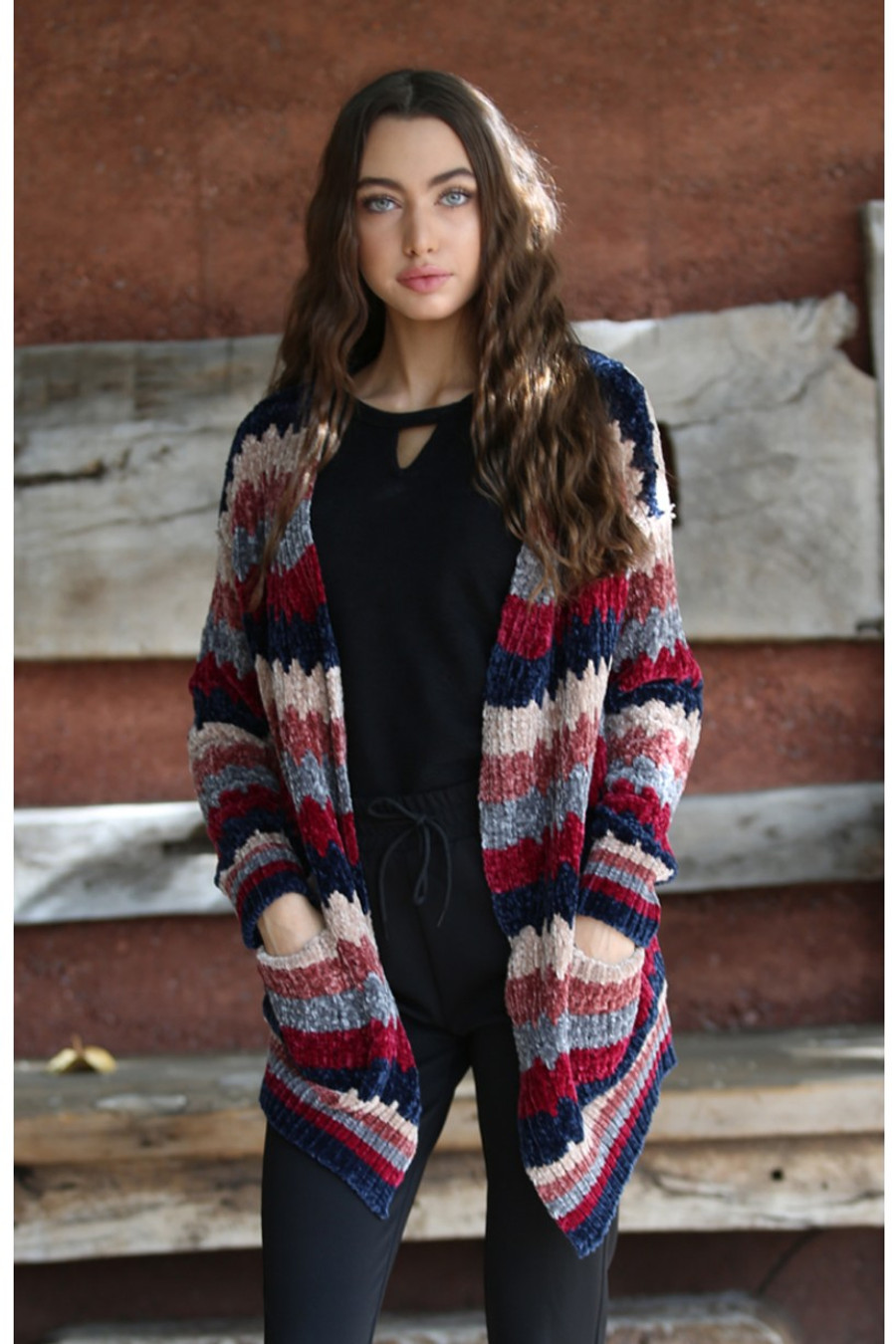 Multi-Striped Soft Cardigan