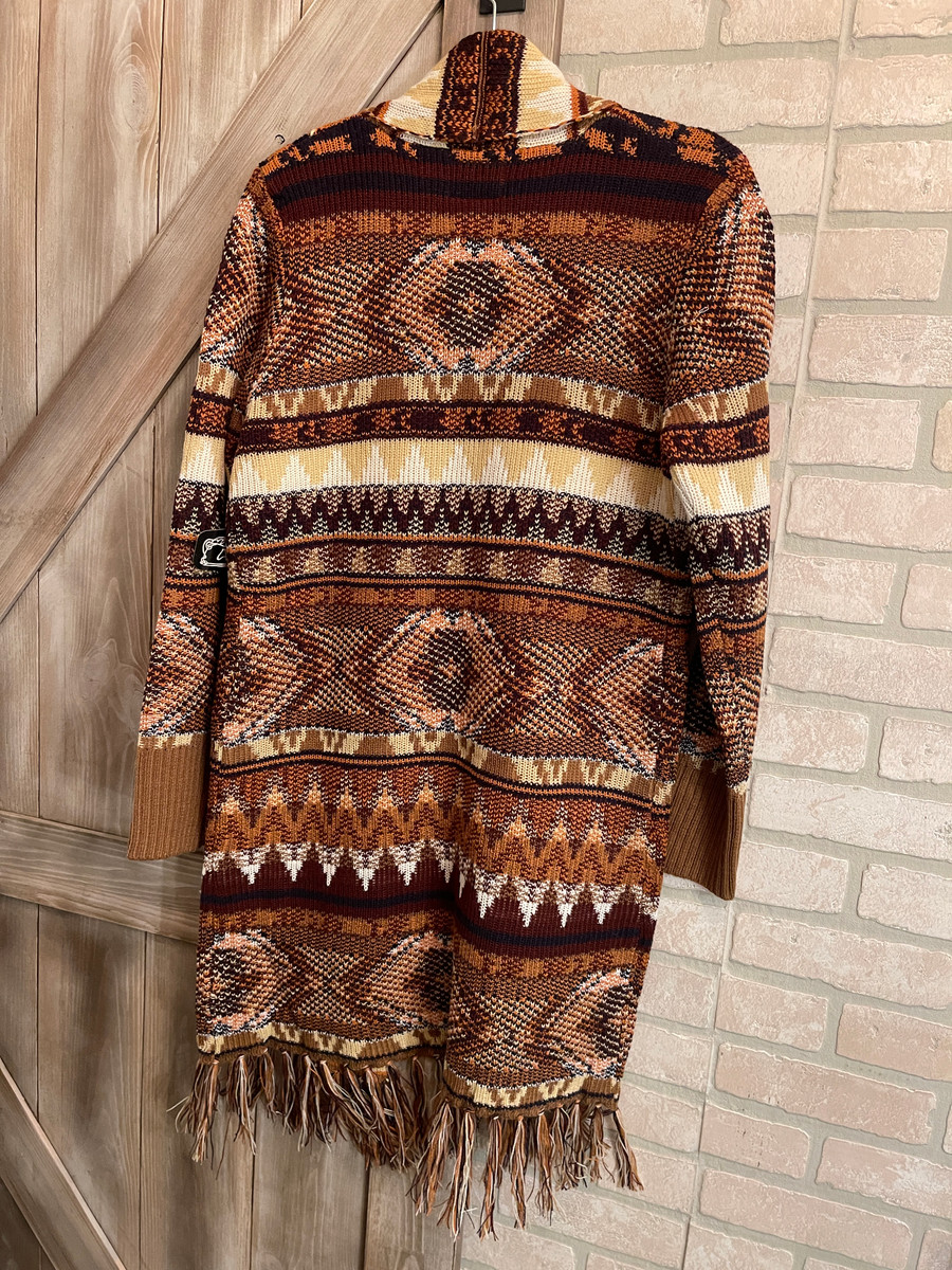 SOUTHWEST DESIGN CARDIGAN SWEATER 