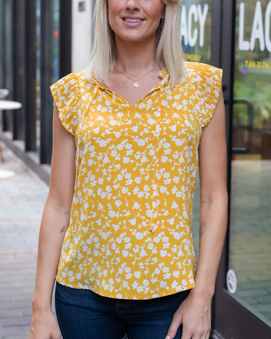 Grace and Lace- Sunshine Top