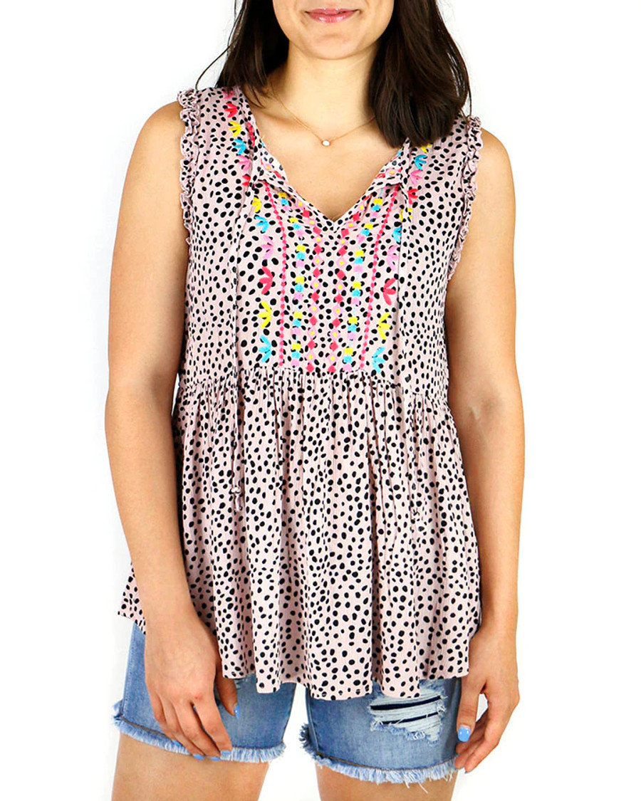 Grace and Lace Katie Top - Dot Print