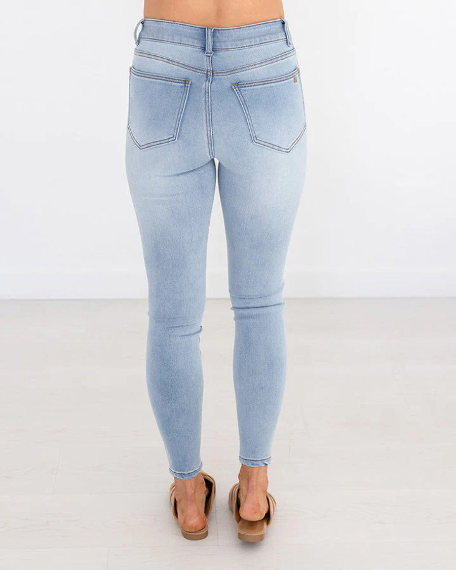 Grace and Lace- All Day Denim-Light Midwash