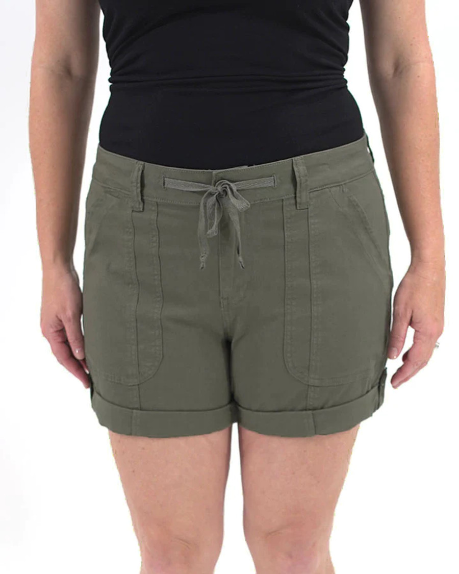 Grace and Lace- Olive Cargo Shorts