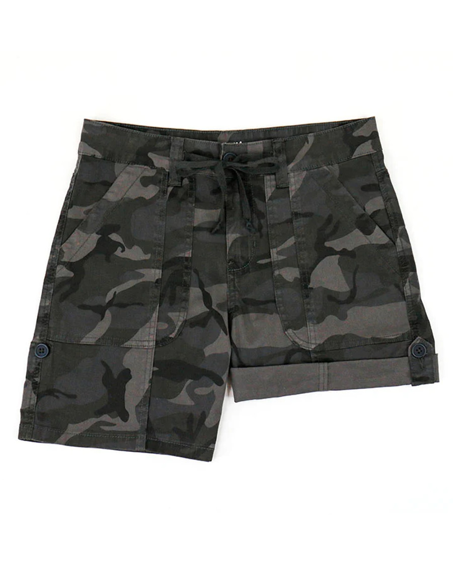 Grace and Lace- Grey Camo Cargo Shorts