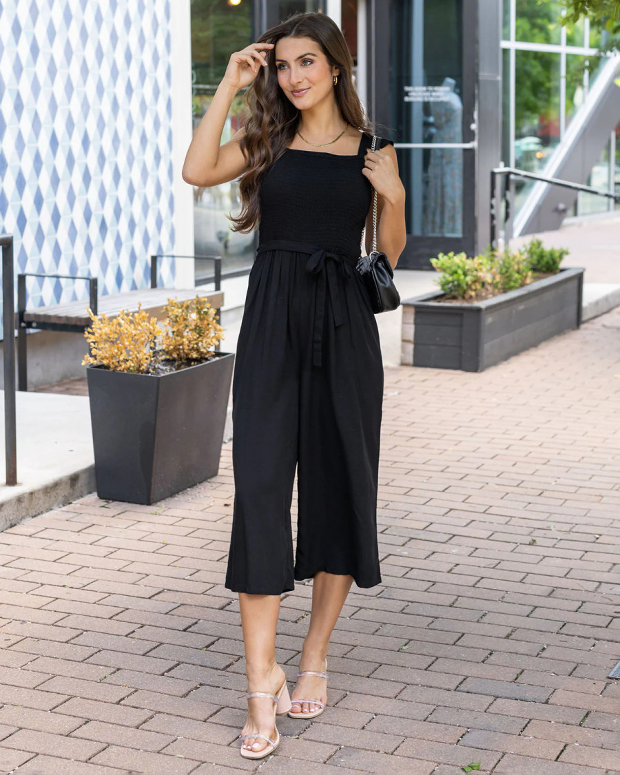 Grace and Lace- Smocked Jumpsuit