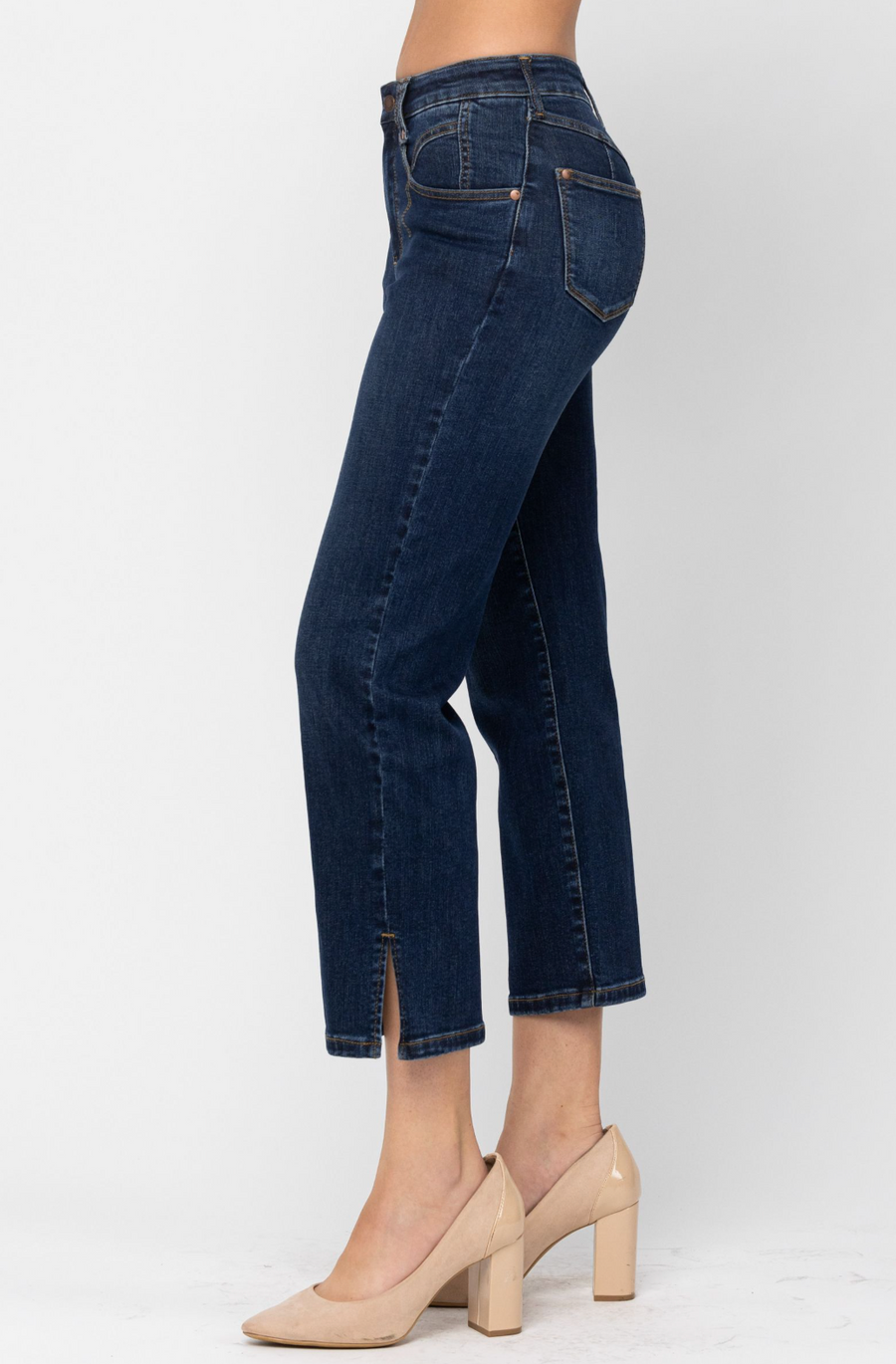 Judy Blue- Pocket Detail Straight Leg