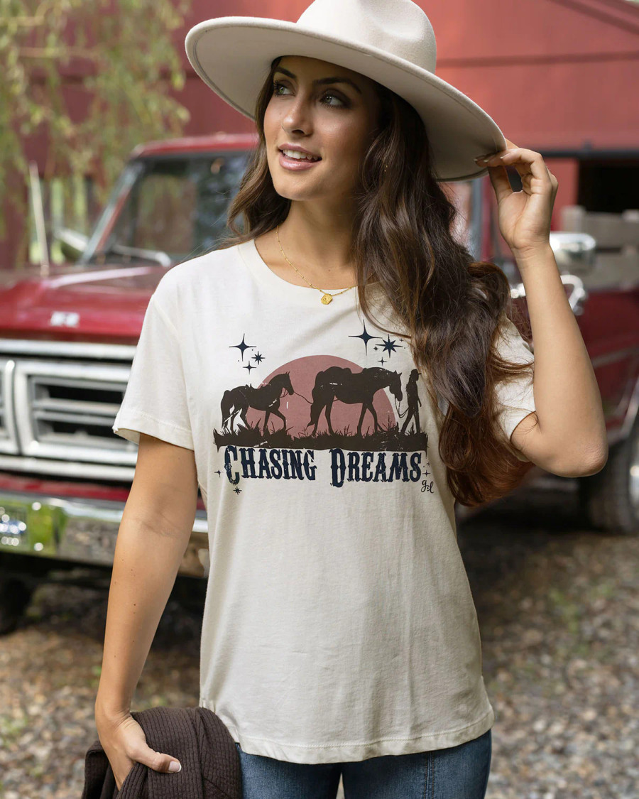 Grace and Lace- Vintage Fit Any Day Graphic Tee - Chasing Dreams