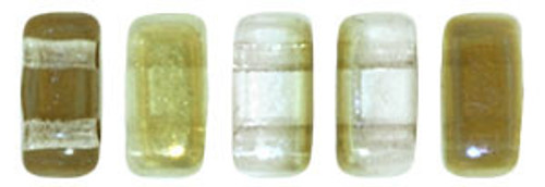 CzechMates Bricks 6 x 3mm Bead, Twilight - Crystal - 50pcs
