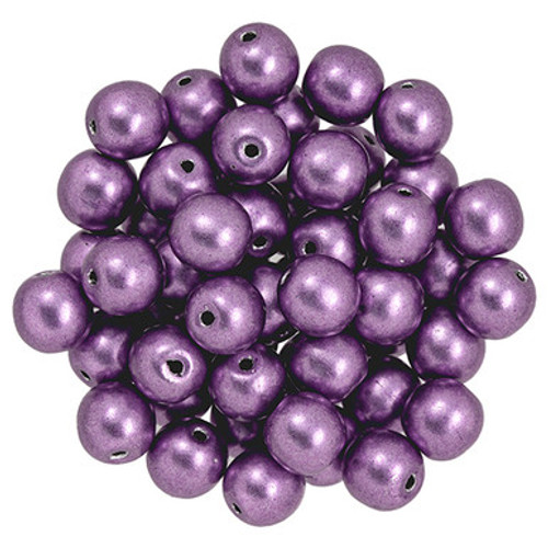 Starman Round Beads 6mm : ColorTrends: Saturated Metallic Grapeade (50pcs)