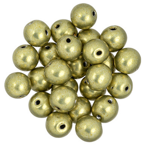 Starman Top Hole Round 6mm : ColorTrends: Saturated Metallic Limelight (25pcs)