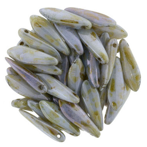 Starman Dagger 16 x 5mm : Luster - Opaque Green (50pcs)