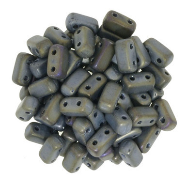 CzechMates Bricks 6 x 3mm Bead, Matte Iris - Brown - 50pcs