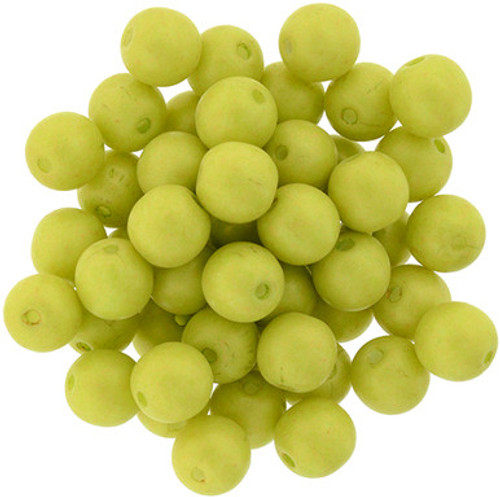Starman Round Beads 6mm : Pacifica - Honeydew (50pcs)