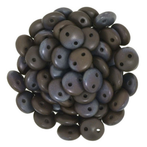CzechMates Lentil 6mm Bead, Chocolate Brown - Matte Bronze Vega - 50pcs