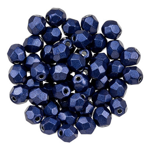 Starman Fire-Polish 4mm : ColorTrends: Saturated Metallic Evening Blue (50pcs)