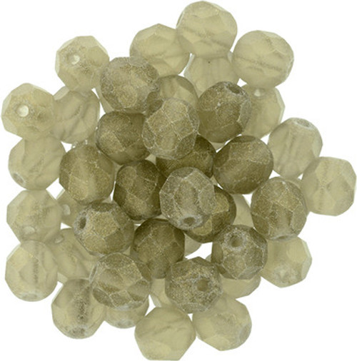 Starman Fire-Polish 6mm : Sueded Gold Black Diamond (25pcs)