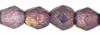 Starman Fire-Polish 3mm : Luster - Stone Amethyst (50pcs)