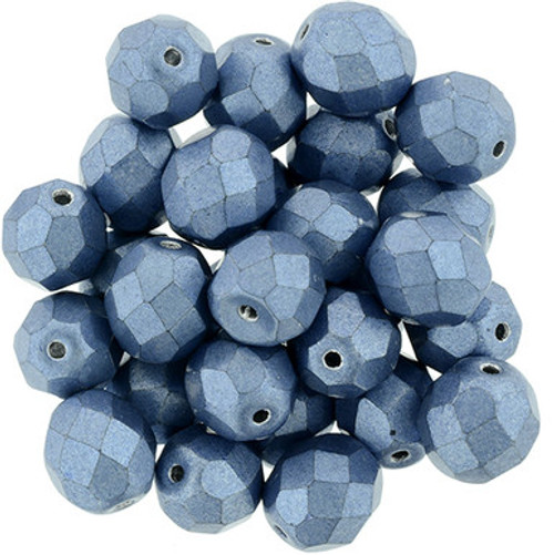 Starman Fire-Polish 8mm : ColorTrends: Saturated Metallic Neutral Gray (25pcs)
