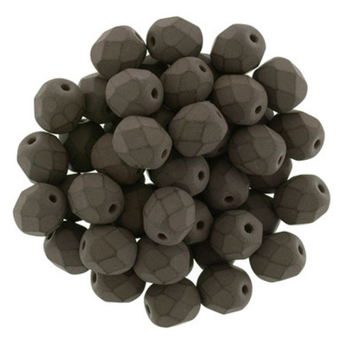 Starman Fire-Polish 6mm : Saturated Brown (25pcs)