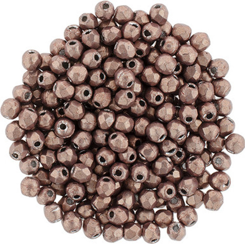 Starman Fire-Polish 2mm : ColorTrends: Saturated Metallic Autumn Maple (50pcs)