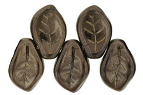 Starman Leaves 14 x 9mm : Chocolate Bronze (25pcs)
