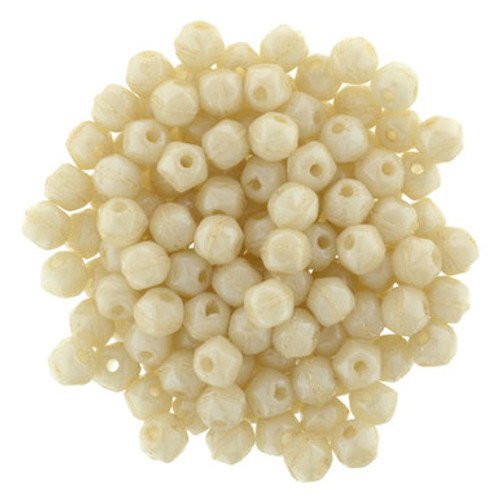 Starman English Cut Round 3mm : Luster - Opaque Champagne (50pcs)