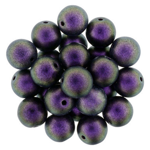 Starman Round Beads 8mm : Polychrome - Black Currant (25pcs)