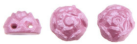 Starman Roseta Two-Hole Cabochon Bead 6mm Tube 2.5" : Powdery - Radiant Orchid