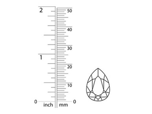 PRESTIGE 4320 18 x 13mm Pear Fancy Stone Golden Topaz