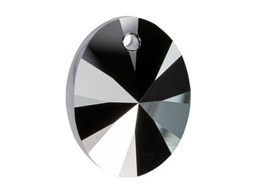 PRESTIGE 6028 12mm Oval Pendant Crystal Silver Night
