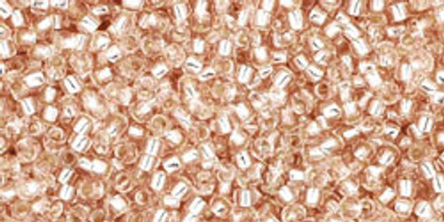 TOHO Round 15/0 Seed Bead Silver-Lined Rosaline, 2.5-Inch Tube