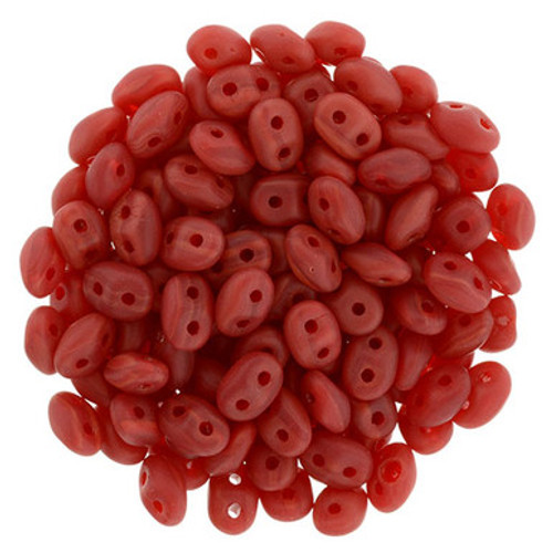 Matubo SuperDuo 5 x 2mm Bead, Matte - Cherry, 2.5-Inch Tube