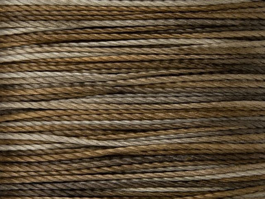 TOHO Amiet Synthetic Fiber Beading Thread - Brown Variegated, 20-Meter Card