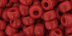 TOHO Round 3/0 Seed Bead Opaque Pepper Red, 2.5-Inch Tube