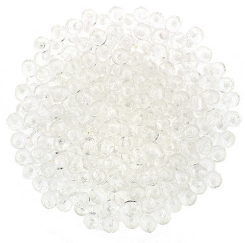 Starman Finial Half-Drilled Round Bead 2mm Tube 2.5" : Crystal