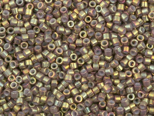 Miyuki Delica 11/0 Tube 2.5" : Iris Bronze/Gold/Green