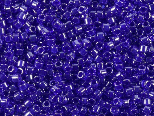 Miyuki Delica 11/0 Tube 2.5" : Opaque Pearl Purplish Blue