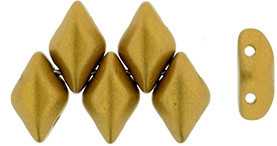 Matubo GEMDUO 8 x 5mm Bead, Matte - Metallic Antique Gold, 2.5-Inch Tube