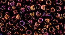 TOHO Round 8/0 Seed Bead Higher-Metallic Amethyst, 2.5-Inch Tube