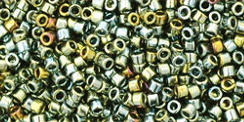 TOHO Treasure #1 (11/0) Metallic Blue Steel, 2.5-Inch Tube