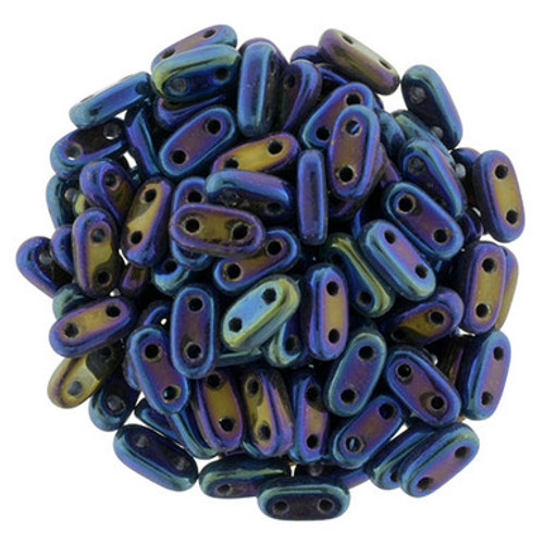 CzechMates Bar 6 x 2mm Bead, Iris - Blue, 2.5-Inch Tube