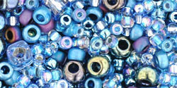TOHO Multi Seed Bead Yumi- Periwinkle Mix, 2.5-Inch Tube