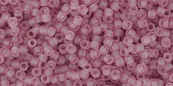 TOHO Round 15/0 Seed Bead Transparent Frosted Light Amethyst, 2.5-Inch Tube