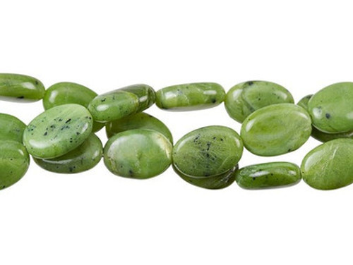 Dakota Stones Jade 10 x 14mm Oval Bead