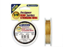 Beadalon 19 .015 100-Foot - Satin Gold