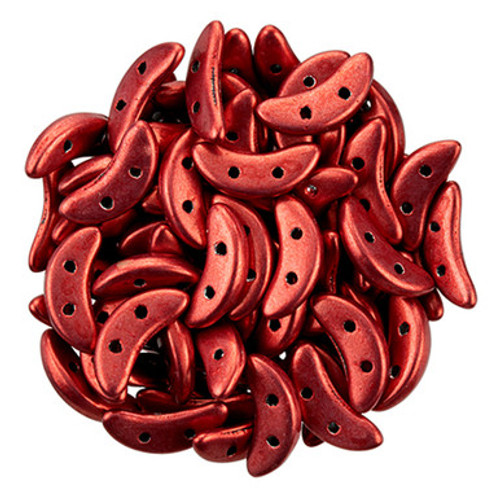 CzechMates Crescent 10 x 3mm Bead, ColorTrends Saturated Metallic Cranberry, 2.5-Inch Tube CzechMates Crescent 10 x 3mm Bead, ColorTrends Saturated Metallic Cranberry, 2.5-Inch Tube